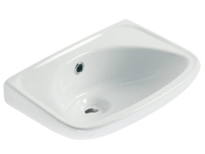 Фарфоровая овальная подвесная раковина