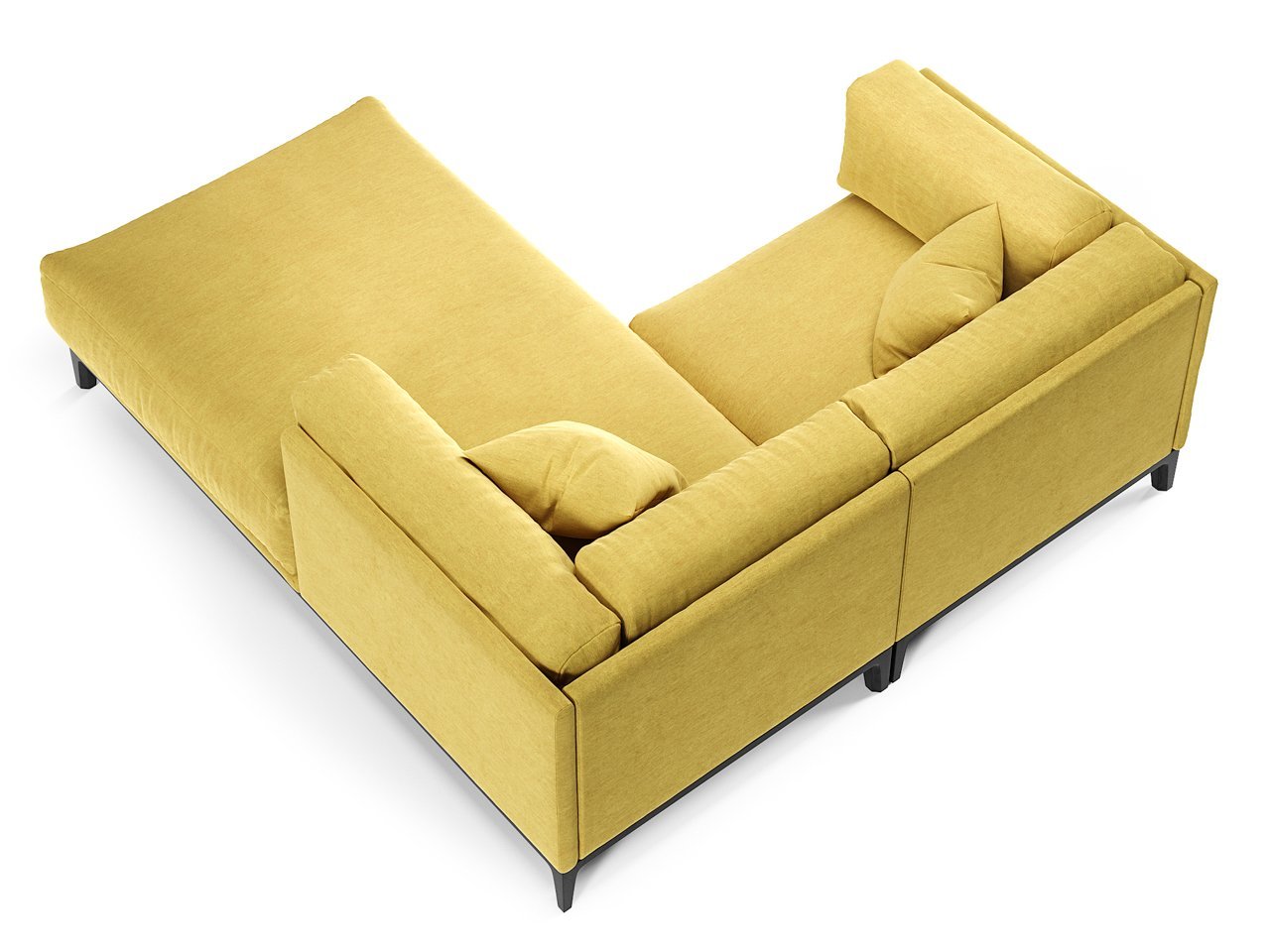 Диван Case угловой желтый THE IDEA ДИЗАЙНЕРСКИЕ 210523 Желтый  - Вид №3