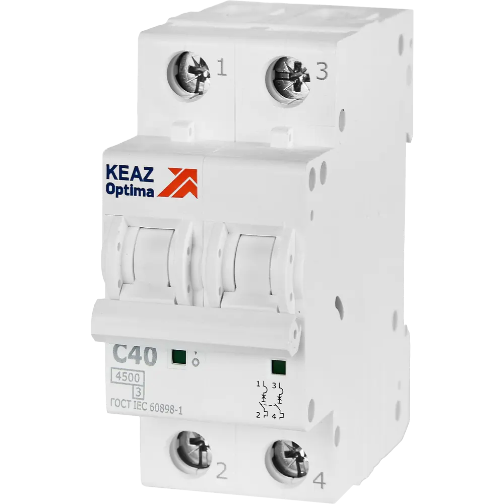 Автоматический выключатель КЭАЗ Opti Din BM63 40А для надежной защиты электросети 89206655 STLM-1339147