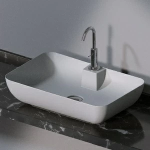 L607117 Накладная раковина на столешницу  прямоугольная A. e T. Italia ELITE