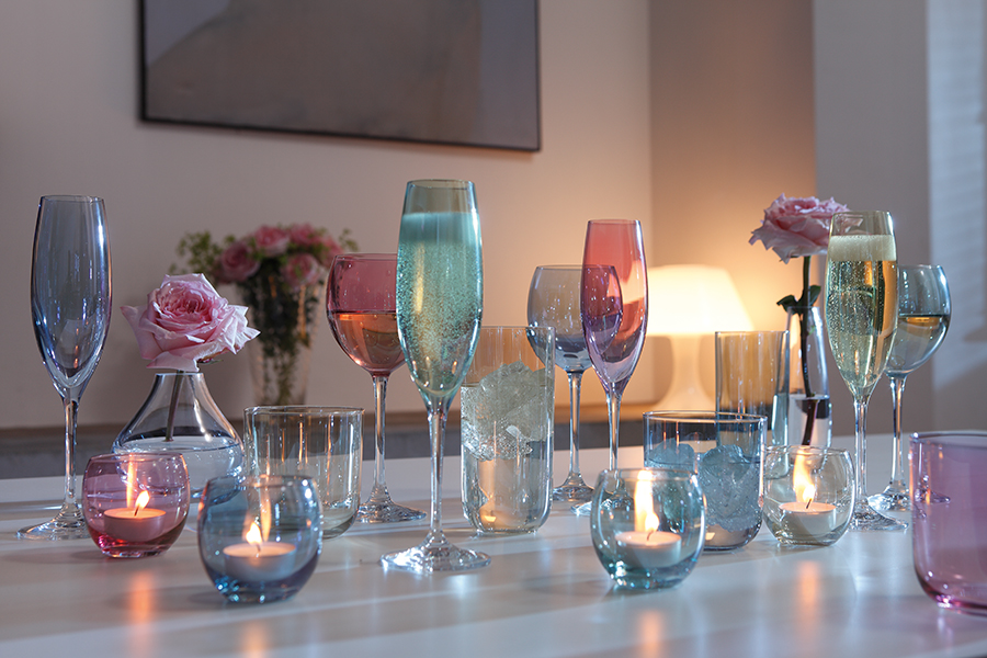 G977-15-960 Набор стаканов polka, 420 мл, металлик, 4 шт. LSA International  - Вид №3