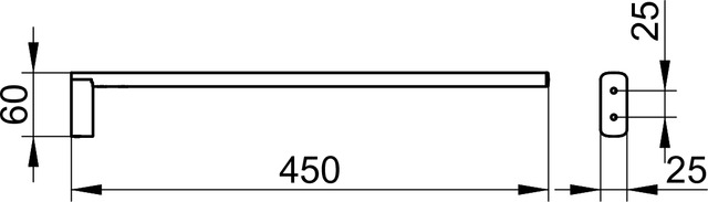 11520130000 Полотенцедержатель KEUCO Edition 400 - Вид №3