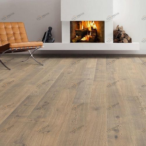 Паркетная доска Haro 4000 Series Top connect Табако Серый 530795 Дуб Натур с брашью (Текстурированная) 2200х180 мм 1000900644