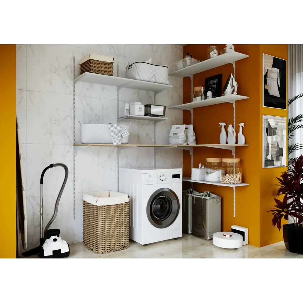 Кронштейн SPACEO для систем хранения 40 см, белый 89352342 STLM-1080248 - Вид №3