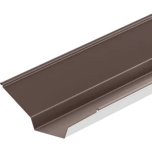 Ендова верхняя 115x30x115 мм 2 м RAL 8017 0.4 мм коричневый