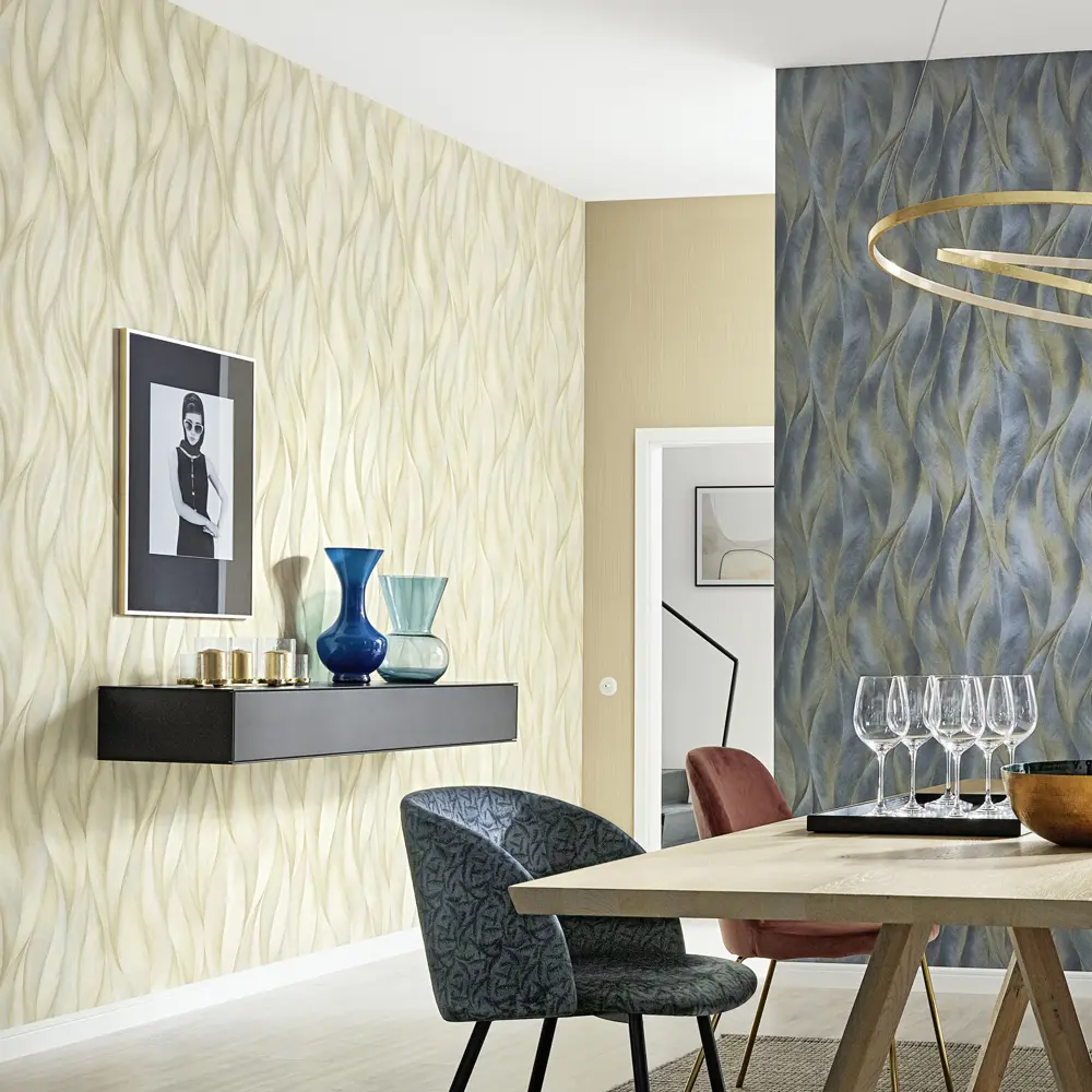 Обои флизелиновые Erismann Fashion for Walls бежевые 1.06 м 12092-14 89107548 STLM-2183624 - Вид №3