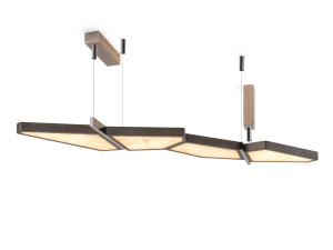 Светодиодный подвесной светильник из мрамора и металла