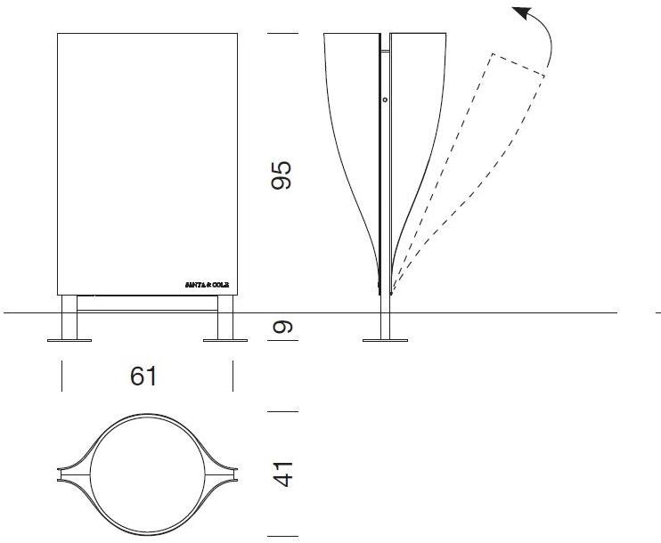 URBIDERMIS Урна для мусора из алюминия sun-id-1482213 - Вид №2