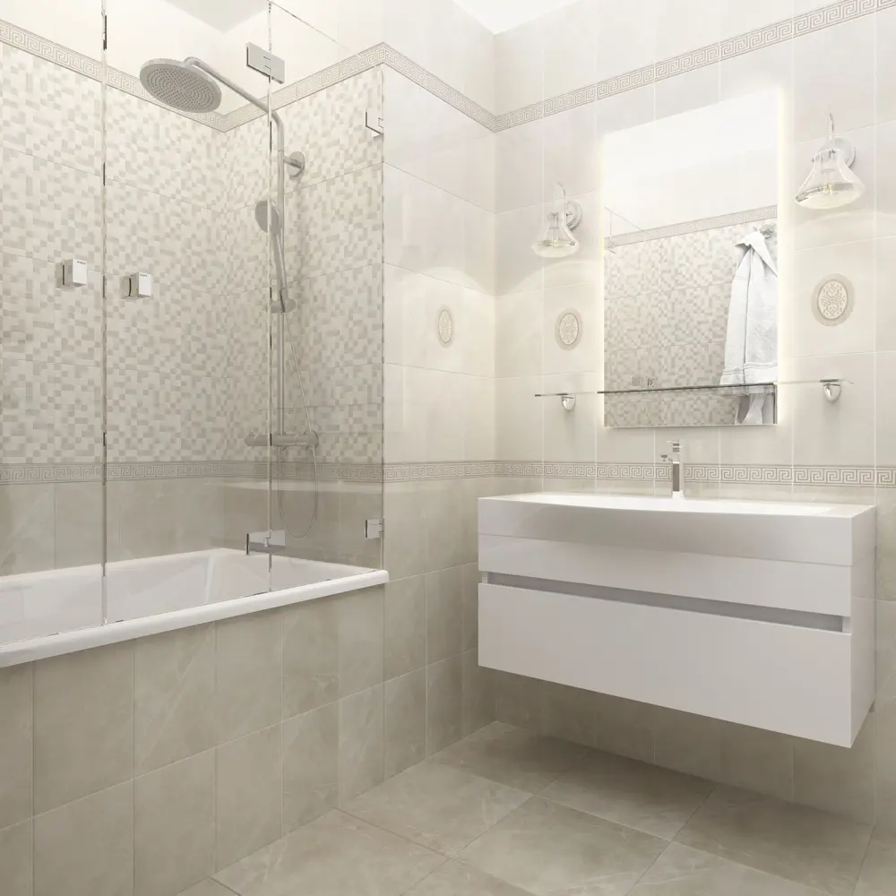 Плитка настенная Шахтинская Плитка Дора 20x30 см 1.44 м² цвет бежевый Дора Бежевая STLM-2065776 - Вид №3