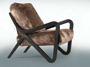 Borzalino Меховое кресло с подлокотниками