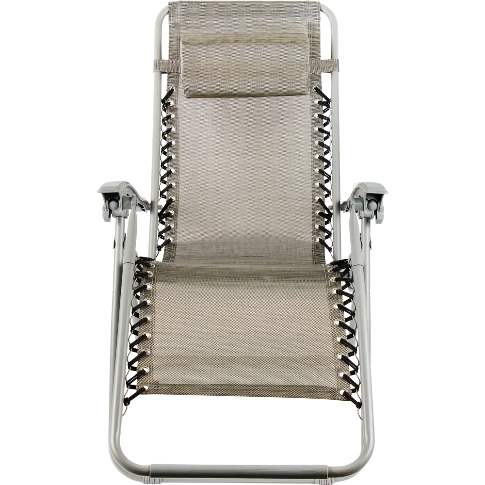 Шезлонг Бриз 165х110х65 см сталь/текстиль серый GREENGARD STLM-2069421 - Вид №1