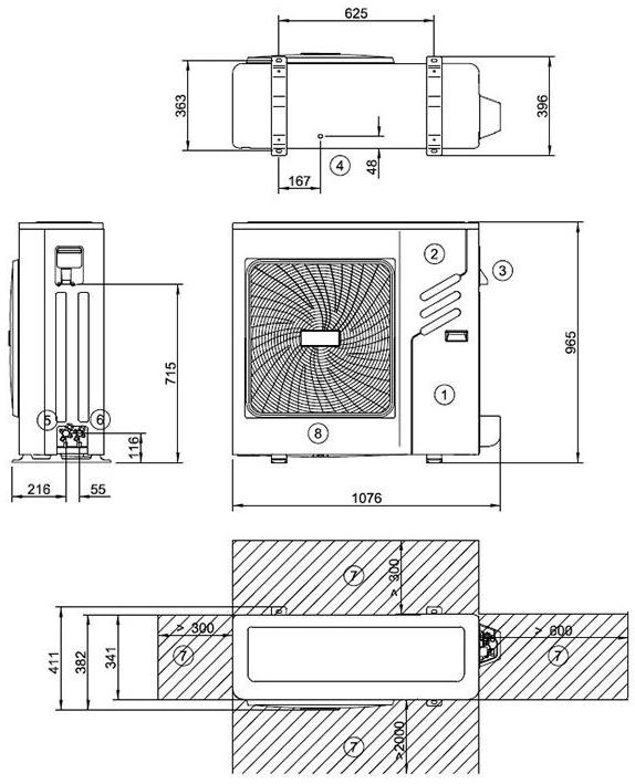 Rossato Group Инверторный тепловой насос со встроенным накопителем Air inverter sun-id-1392690 - Вид №3