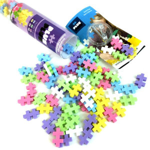 4025 Разноцветный конструктор для создания 3D моделей (пастель) Plus Plus