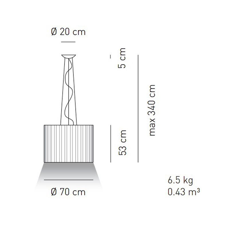 Подвесной светильник SP SKR 070 White от Axo Light AXO LIGHT ДИЗАЙНЕРСКИЕ 243096 Черный  - Вид №3