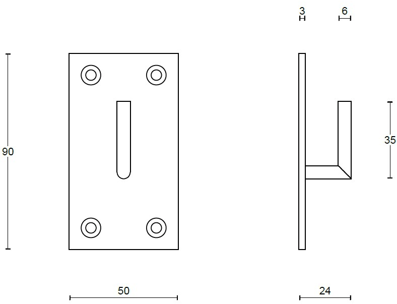 Formani Настенный крючок из нержавеющей стали One Pb90/105/140 - Вид №3