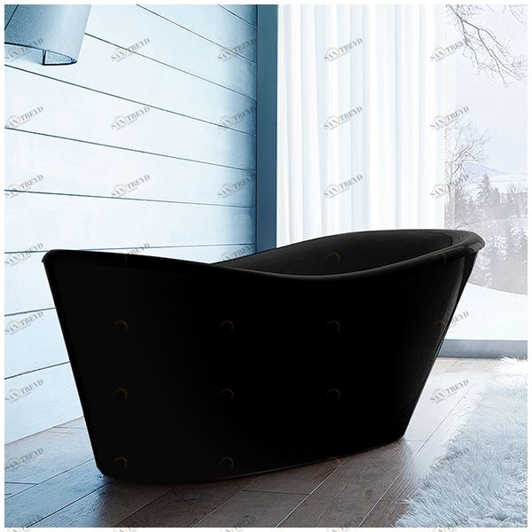 Ванна Gruppo treesse Nina VTL-V0371-C чёрная классическая отдельностоящая VTLV0371C