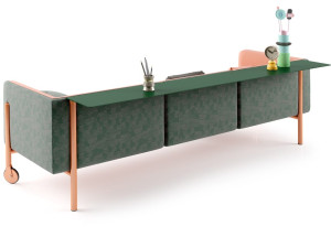 3-местный диван с колесами