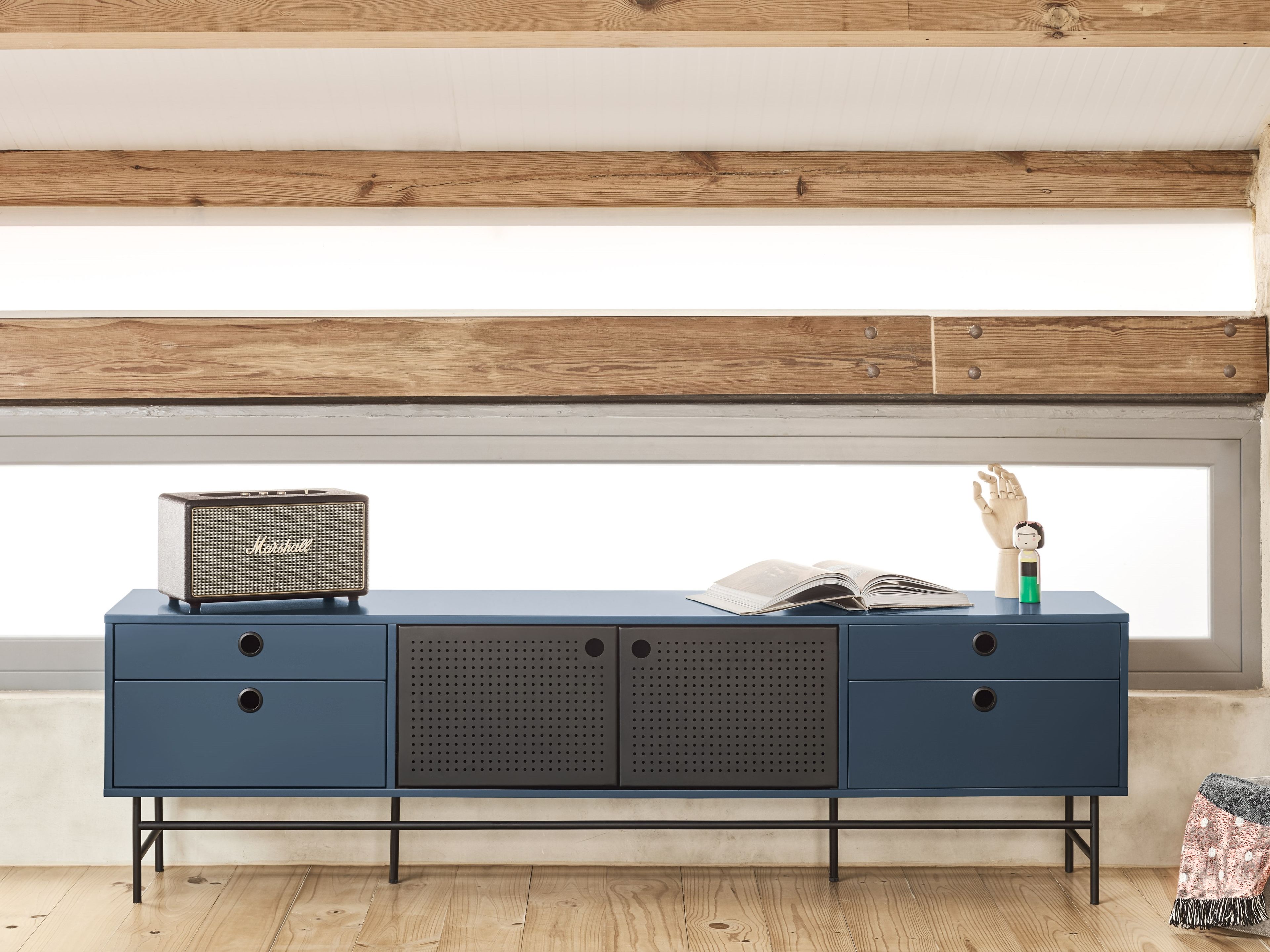 Шкаф для телевизора из МДФ с распашными дверцами и ящиками TEULAT точка ARCH-00150209 - Вид №25