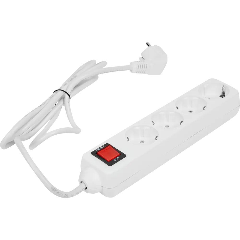 Сетевой фильтр ЗАЩИТА ПРО с 4 розетками и защитой от перегрузок 82741283 STLM-0035247 - Вид №1