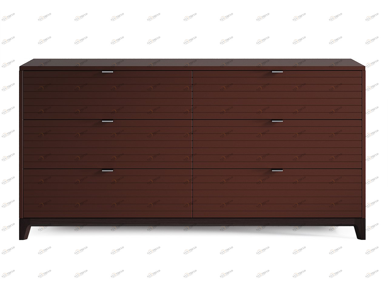 Комод для спальни с 3 ящиками венге "Гравировка 6" Case №3 THE IDEA ДИЗАЙНЕРСКИЕ 210199 Венге 