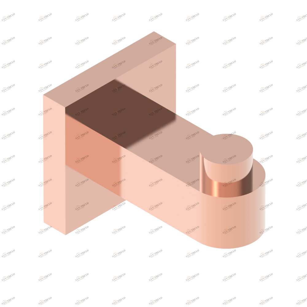 A6A-517 Крючок для халатов одинарный Thg-paris Profil Розовое золото A6A-517 CAT.F