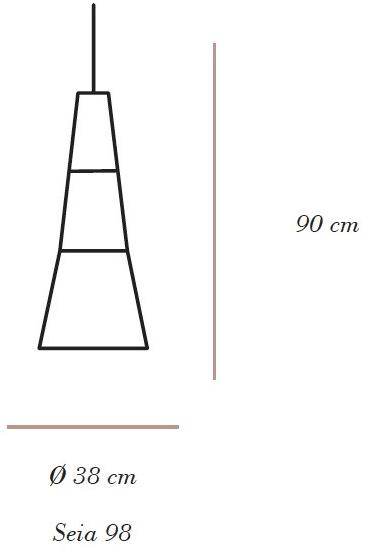 Bottega Intreccio Подвесной светильник из лозы Caratteri L005  - Вид №4