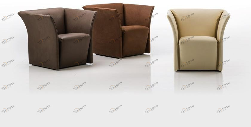 brühl Кожаное кресло с подлокотниками Magnat sun-id-1436358