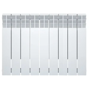 Радиатор секционный Monlan Bimetal 500/80 9 секций боковое подключение биметалл белый