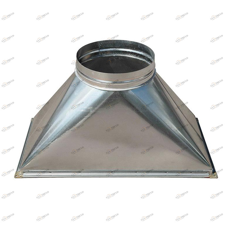 Переход c прямоугольного на круглое сечение (оц. сталь) 400х200-d200 Santreyd sun-id-683126