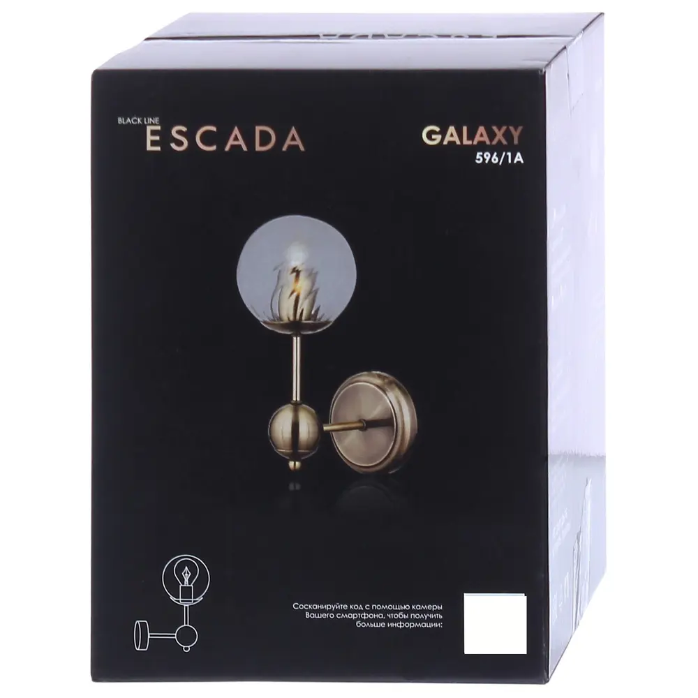 Бра «Galaxy» 596/1А 1хЕ27х60 Вт цвет античная бронза 81991055 STLM-2067370 Escada  - Вид №2