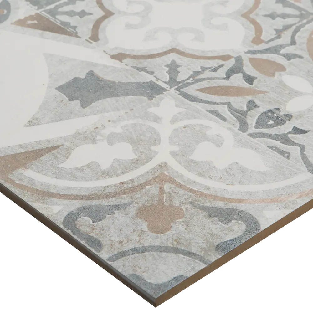 Керамогранит LB Ceramics Цементо Декор 45x45 см 1.42 м² цвет серый STLM-2104380 - Вид №1