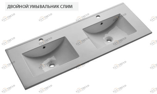 05446 Подвесная раковина настенная прямоугольная DREJA Слим белая