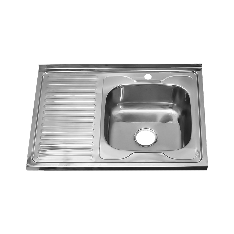 Мойка 8060 R MELANA 0,8/180 ДЕКОР накладная прямоугольная с сифоном (096Dt R *10) 096Dt R (*10)