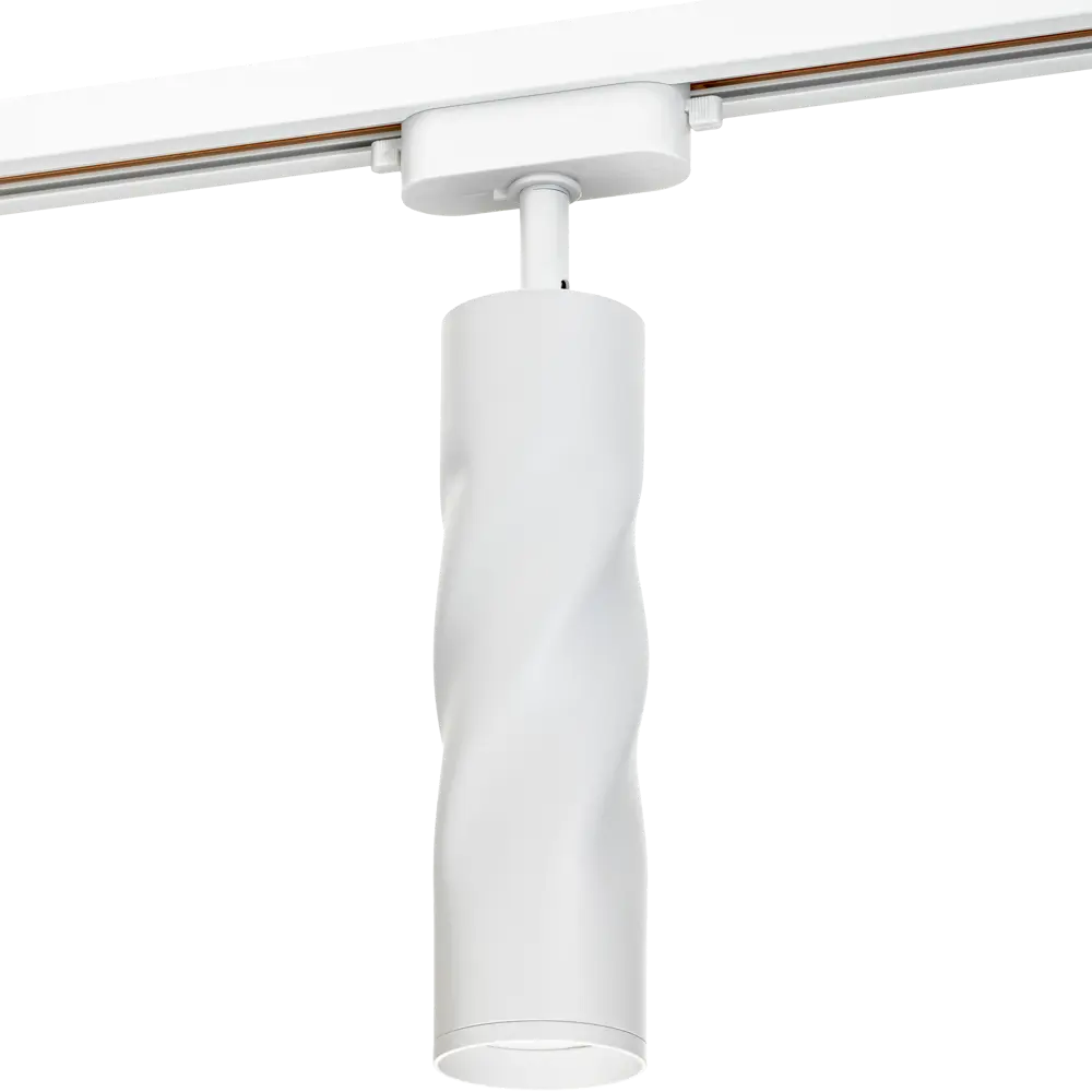 Трековый светильник спот поворотный Ritter Artline витой 200x55мм под лампу GU10 до 2.6м² металл цвет белый 84846923 STLM-2091608  - Вид №5