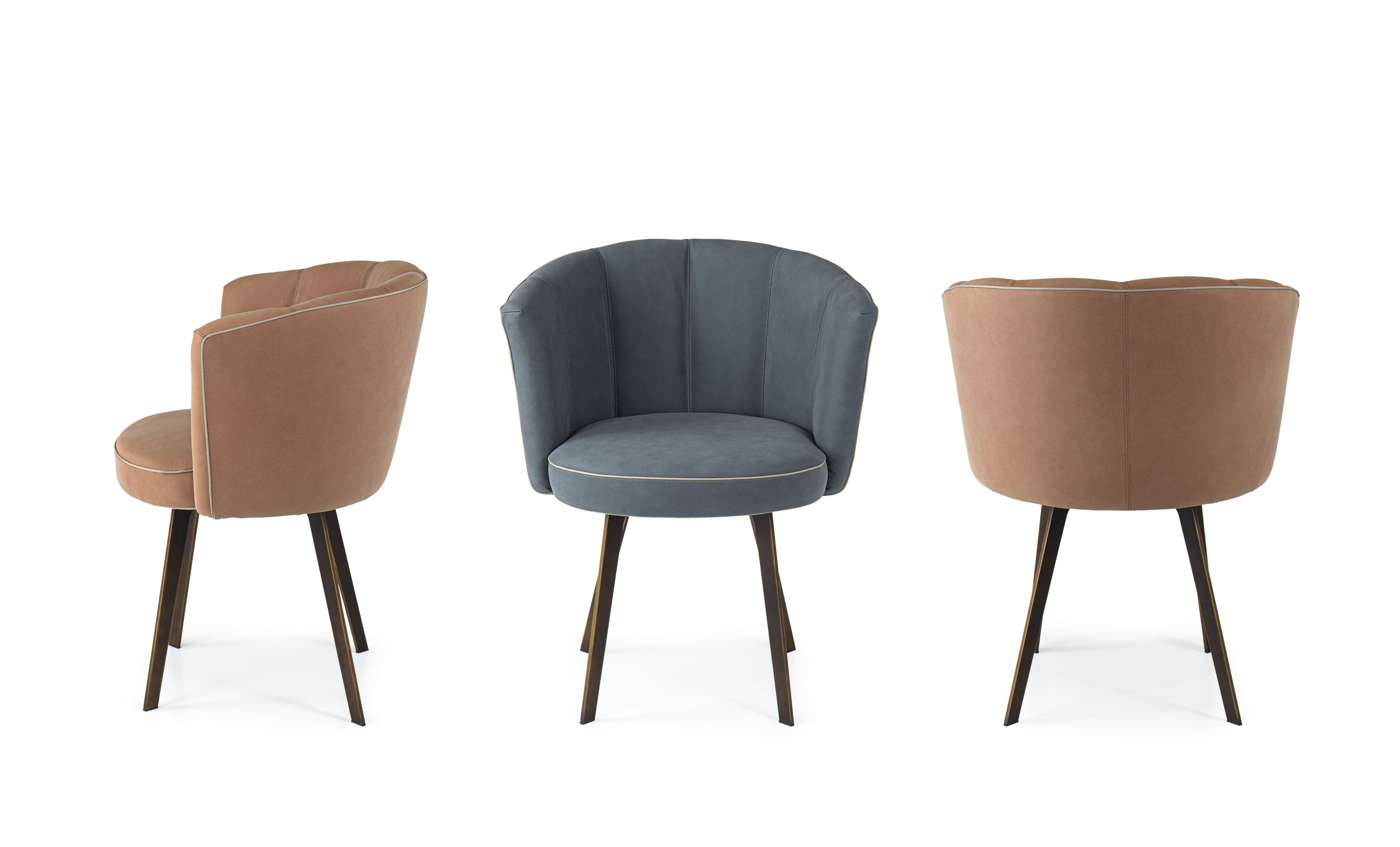 Кожаный мягкий стул с подлокотниками Borzalino Diva ARCH-00032839 - Вид №8