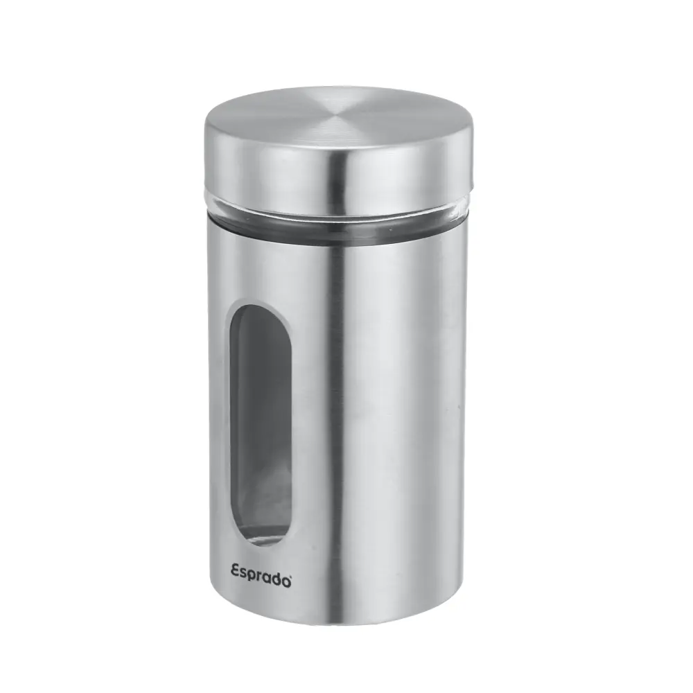 Банка для сыпучих продуктов Esprado Iron 550 мл стекло серый STLM-2068544 - Вид №2