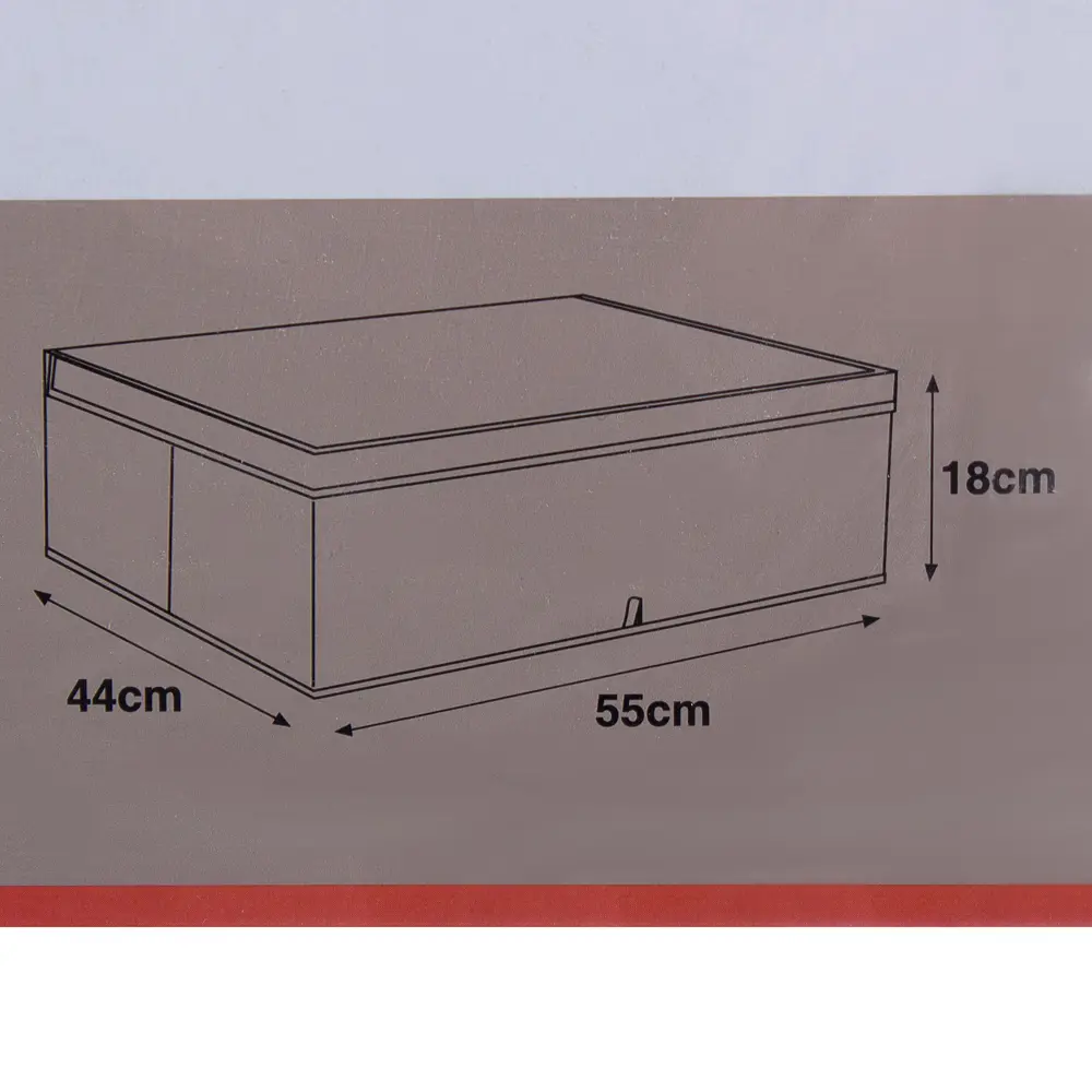Короб Spaceo с крышкой 55х18x44 см нетканный материал цвет голубой 16292829 STLM-2027646  - Вид №2