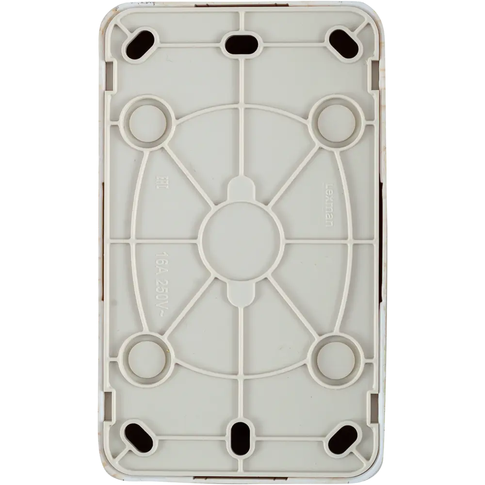 Розетка двойная накладная Lexman First с заземлением, цвет дуб белый STLM-2143572 - Вид №2