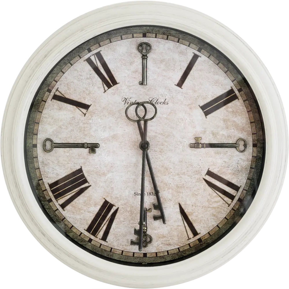 Часы настенные Atmosphera Romance ø39 см, пластик, цвет бежевый/чёрный STLM-2191008