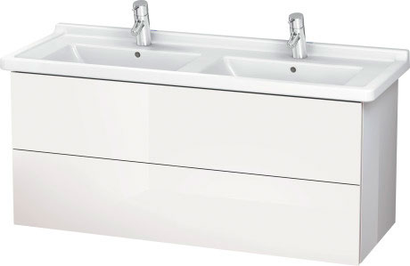 LC626707272 Тумбочка подвесная L-Cube #LC6267 1220 x 469 мм Дуб брашированный, натуральный шпон Duravit - Вид №2