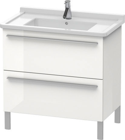 XL653608989 X-Large Тумбочка напольная Фланелево-серый глянцевый лак Duravit - Вид №2