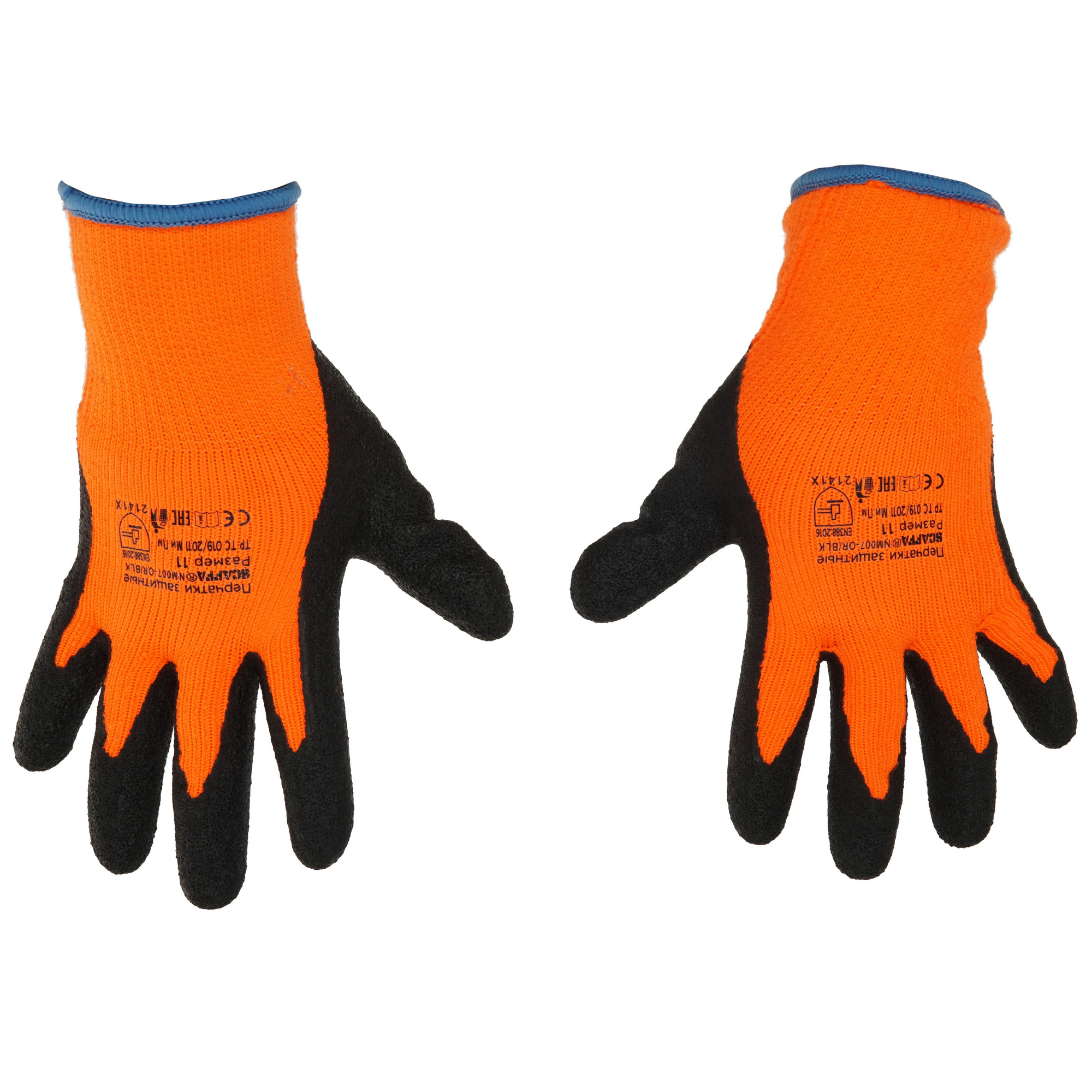 Перчатки трикотажные Scaffa NM007-OR/BLK 5349676 STDN-0148114