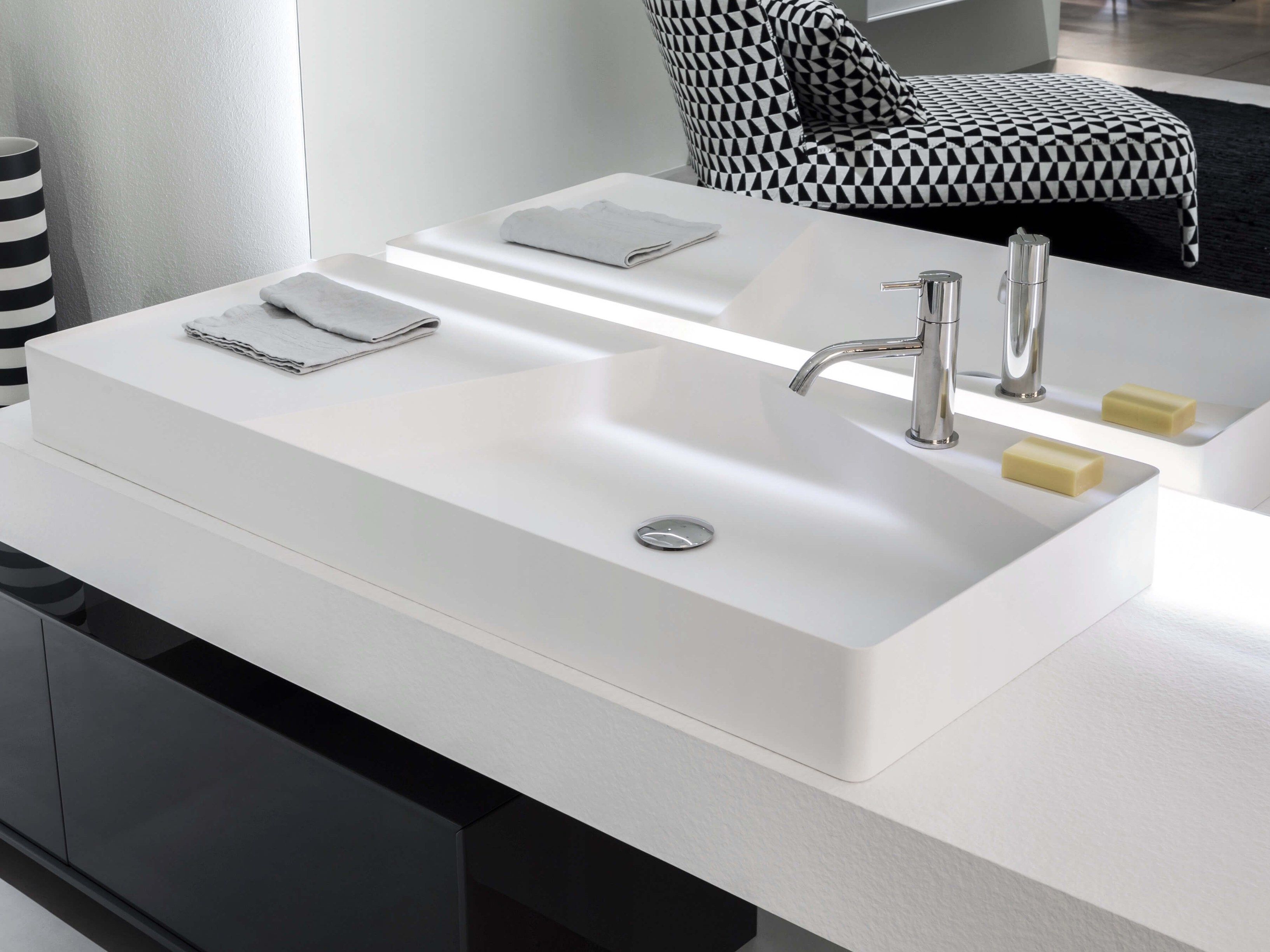 Прямоугольная столешница из Flumood® Antoniolupi SIMPLO ARCH-00130528