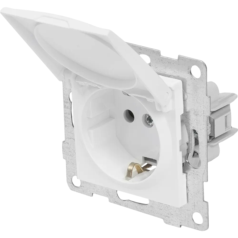Встраиваемая розетка GUSI Electric с защитой IP44 и заземлением 84695689 Ugra STLM-0053789