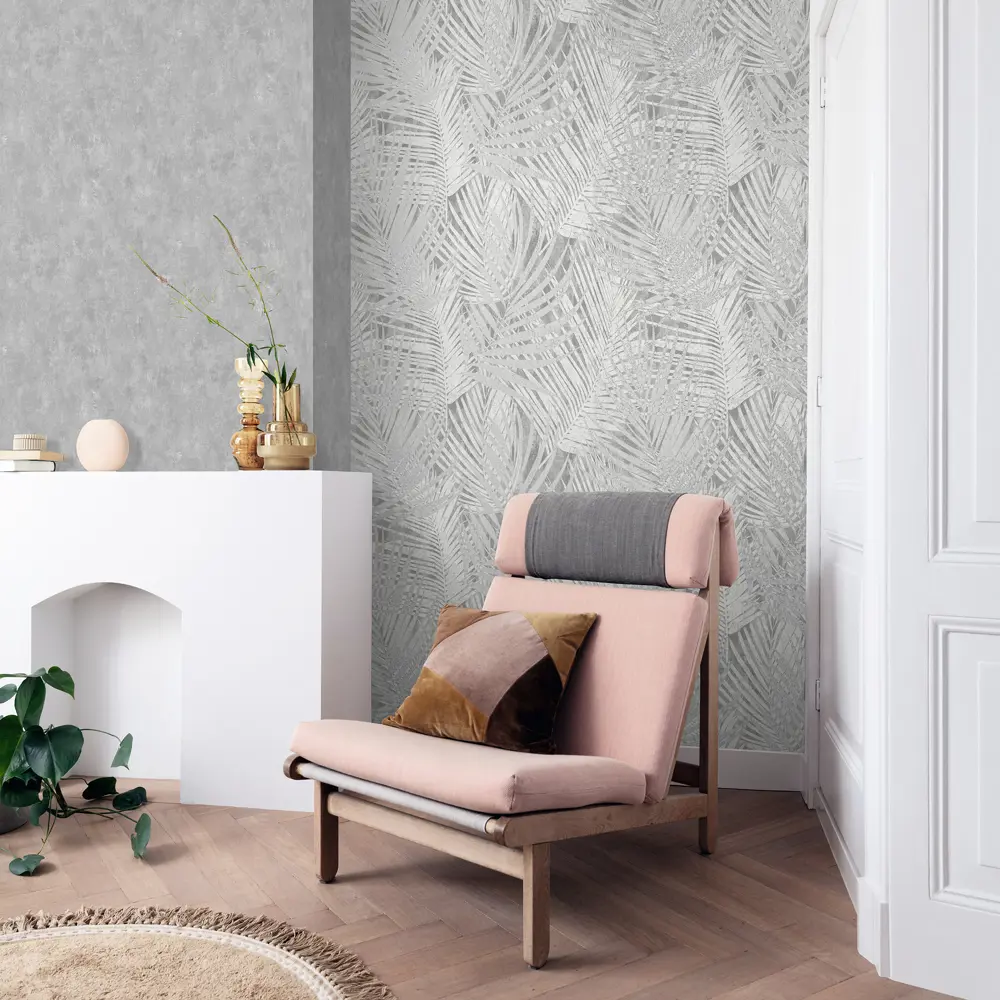 Обои флизелиновые Wall Up Mousson серые 1.06 м 650723 STLM-2193127 - Вид №4