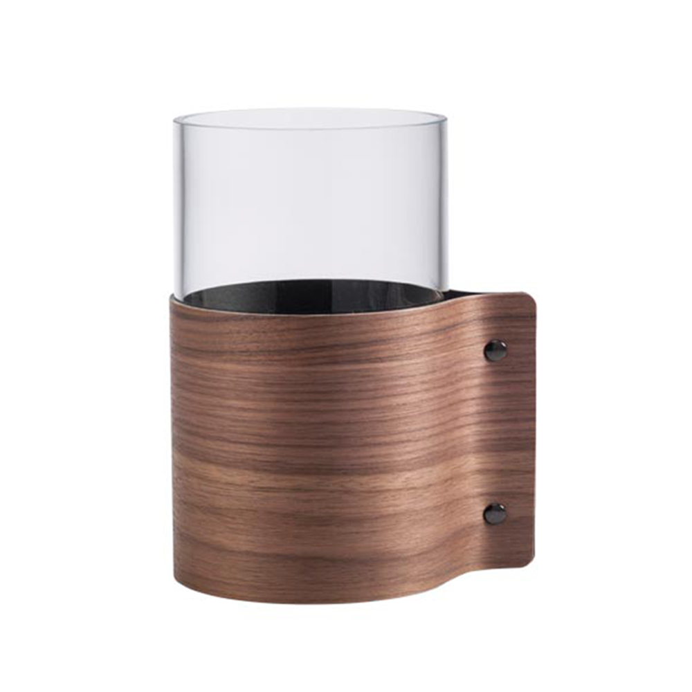 5711905515319 Ваза для цветов с деревянной отделкой 7,5х15см, орех UMAGE 