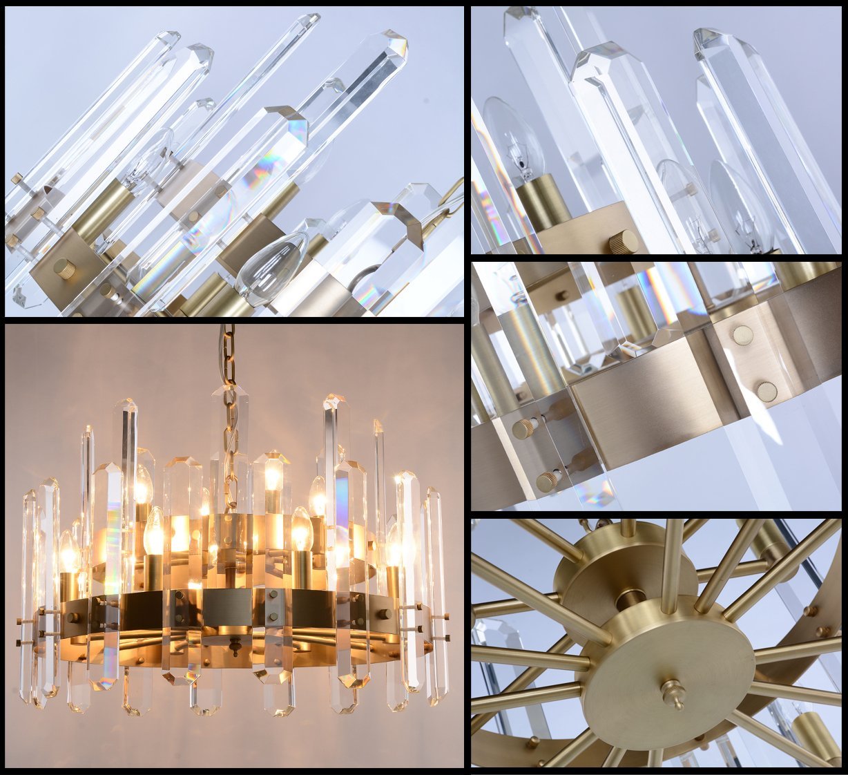 Светильник подвесной 42х61,5 см золотой Bonnington BRCH9058 DELIGHT COLLECTION ДИЗАЙНЕРСКИЕ 00-3883072 Золото;прозрачный  - Вид №2