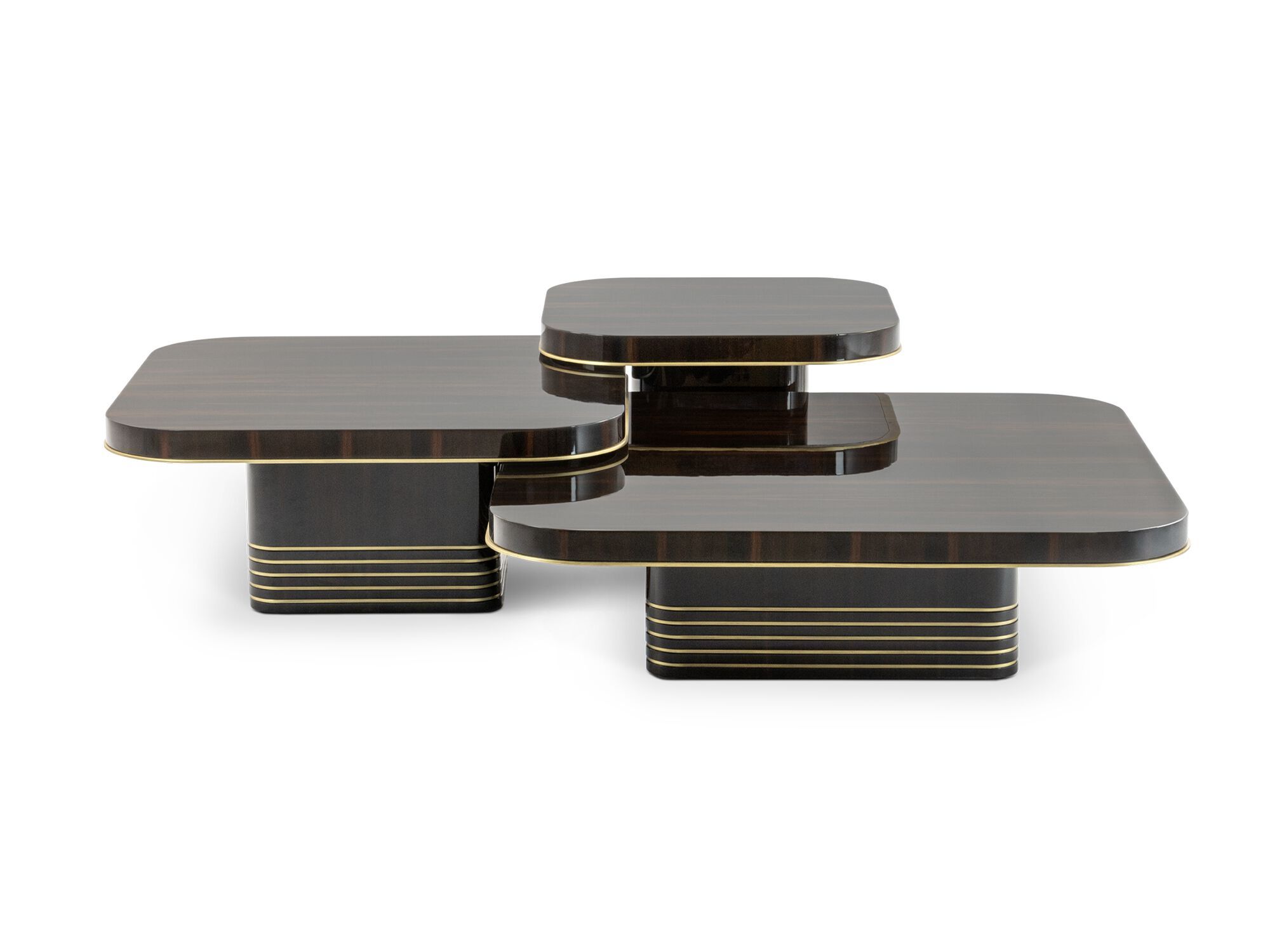 Квадратный журнальный столик из черного дерева JOSÉ LEITE DE CASTRO LIMA ARCH-00041308 - Вид №1