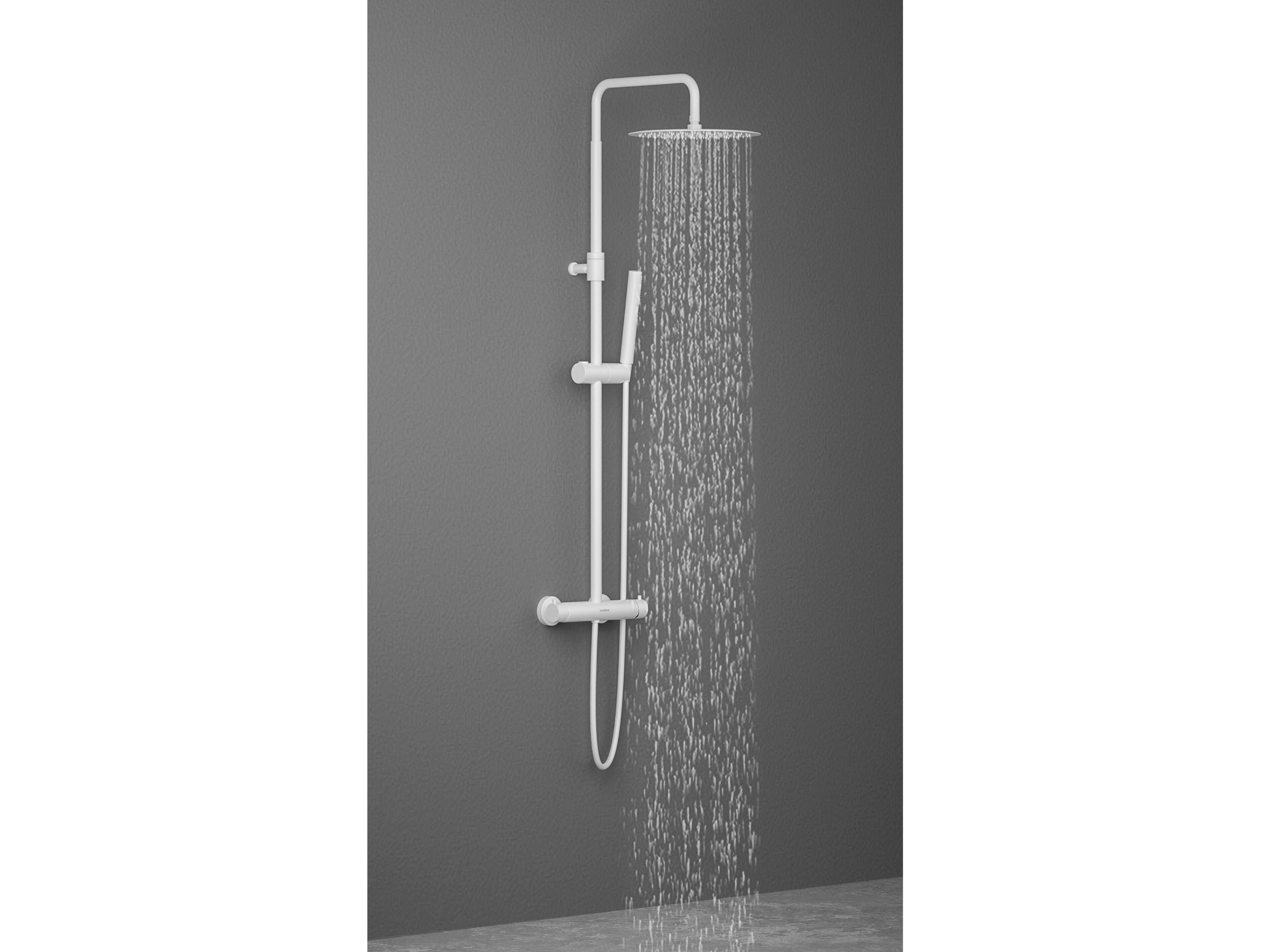 Термостатическая настенная душевая колонна с ручным душем GUGLIELMI RUBINETTERIE BD31410 ARCH-00100986 - Вид №2