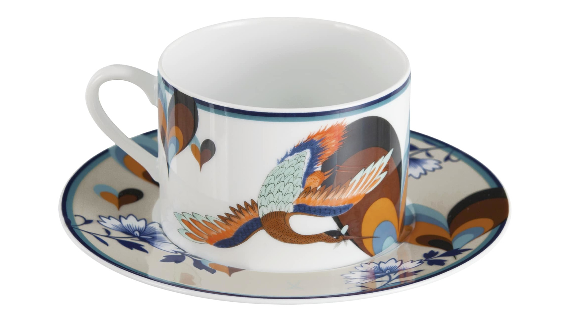 10663823 Meissen Чашка для капучино с блюдцем Meissen "Коллаж. Влюбленные" 250мл, п/к Фарфор  - Вид №1